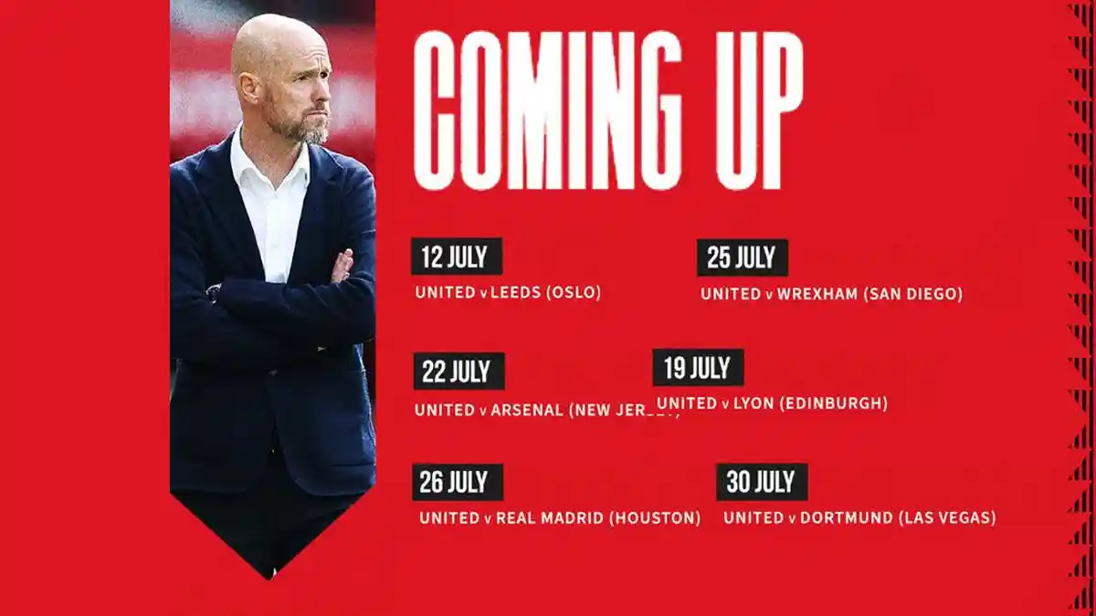 Jadwal Pramusim Manchester United Lawan Arsenal, Real Madrid, Borussia Dortmund