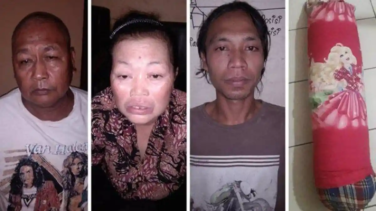 Sekeluarga Kompak jadi Pengedar Sabu-sabu, Barang Disimpan di Bantal Guling yang Selalu Dipegang Ibu