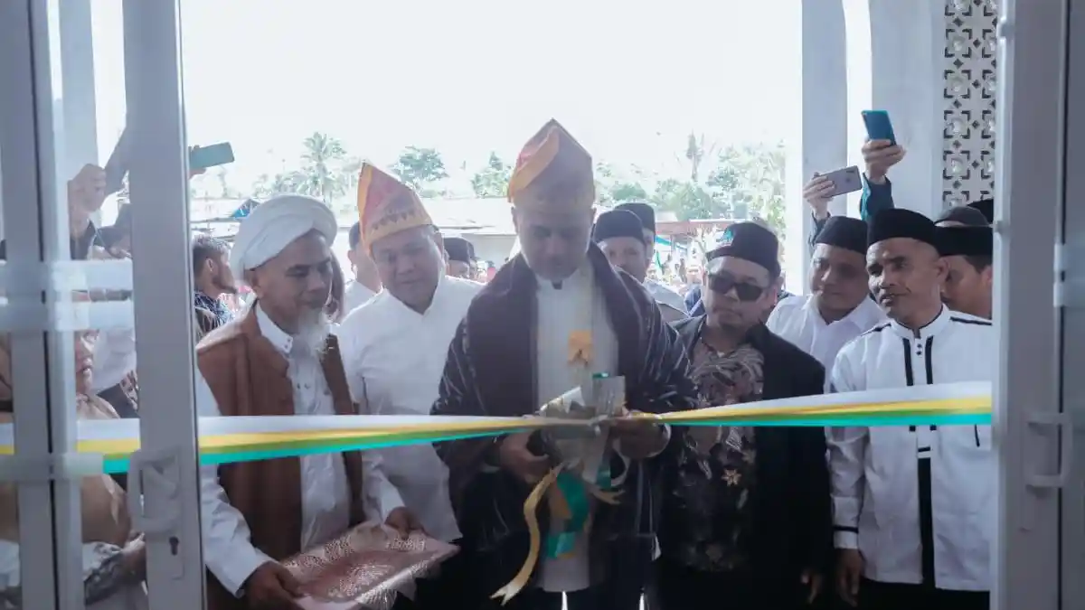 Dibangun Sejak 2017, Wagub Sumut Ijeck Resmikan Masjid Ar-Rahman Maha Bunga di Desa Gunung Meriah