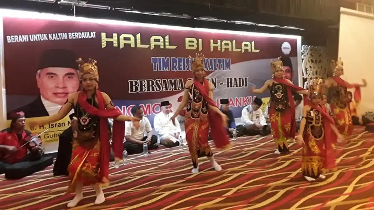 Isran Noor Halal Bihalal di Balikpapan, Tari Jejer Gandrung Jadi Pembuka Acara