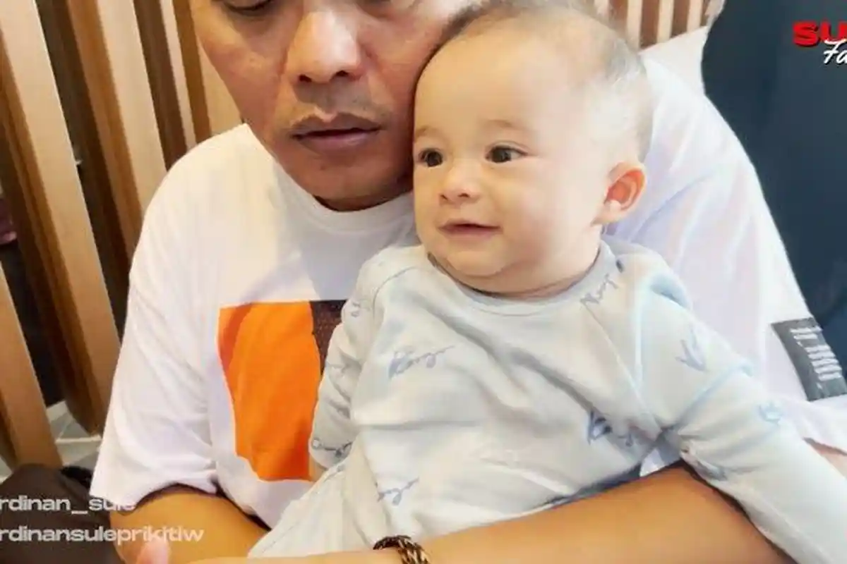 Momen Menggemaskan Anak Sule Terekam, Adzam sampai Bersuara Keras saat Dijenguk Kiano