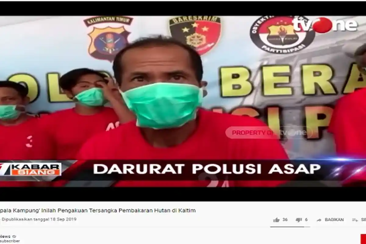 Pengakuan Tersangka Pembakaran Hutan di Kaltim, Ungkap Telah Izin Kepala Kampung