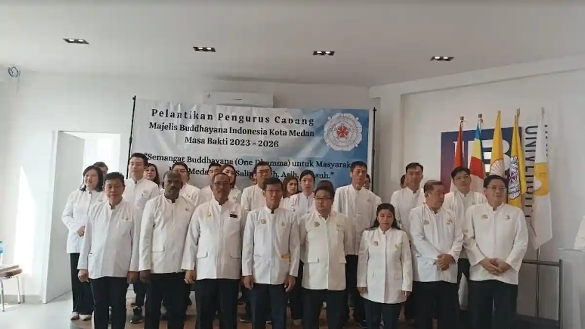 Pelantikan Pengurus Cabang Majelis Buddhayana Indonesia Kota Medan Periode 2023-2026