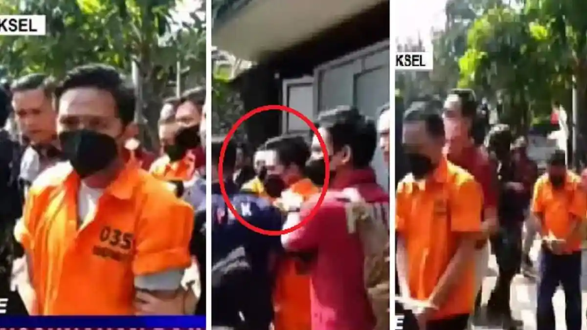 Momen Bharada E Bertemu Brigadir Ricky Rizal dan Kuat Ma'ruf, Pakai Baju Tahanan dan Bertatap Muka