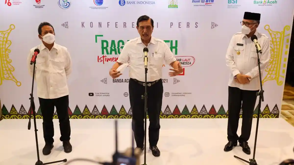 Luncurkan Gernas BBI Ragam Aceh, Menko Luhut Minta Gubernur Dukung UMKM