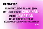 Ini Alasan Mengapa Berbuat Baik Tidak Boleh Ditunda