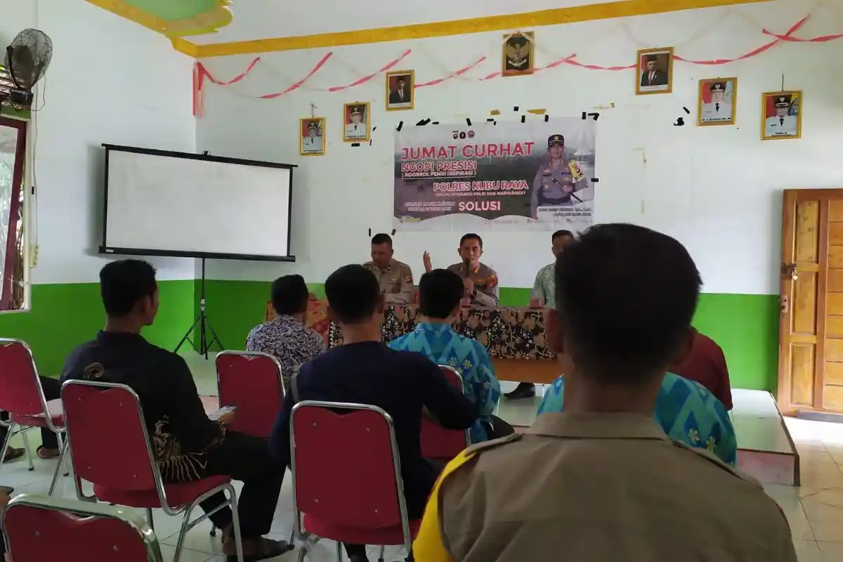 Polres Kubu Raya Serap Keluhan Warga Kubu Raya Melalui Jumat Curhat 'Ngopi Presisi'