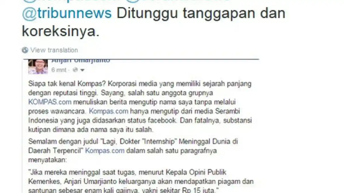 Klarifikasi Anjari Umarjianto Terkait Dokter Muda Aceh yang Meninggal di Maluku