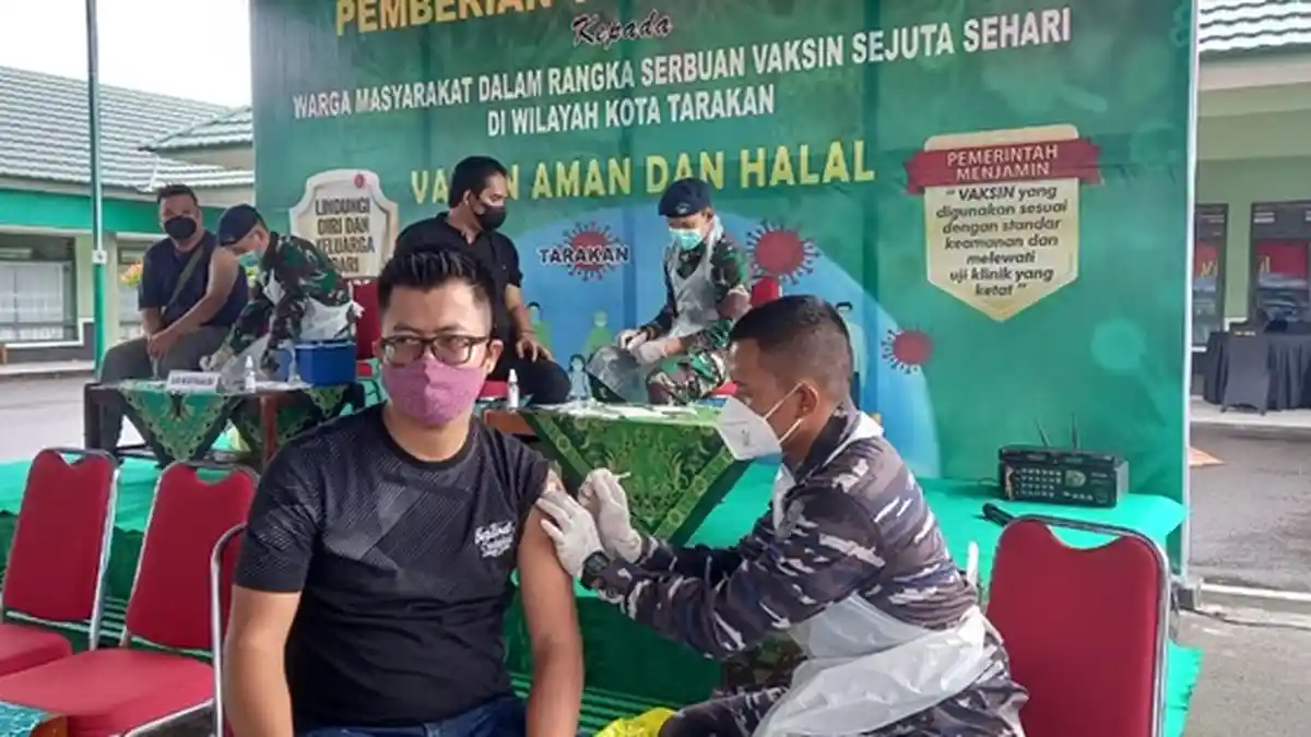 Progres Vaksinasi Covid-19 Dosis Kedua di Kodim 0907 Tarakan, Dandim Sebut Sudah Tembus 1.577 Orang