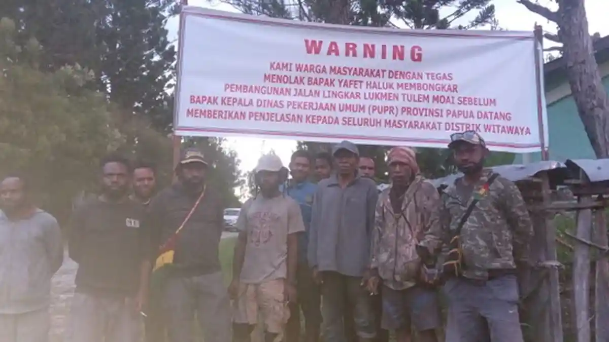 Warga Tulem-Moai Minta Kadis PUPR Papua Perjelas Penanganan Proyek Jalan Lingkar Lukmen