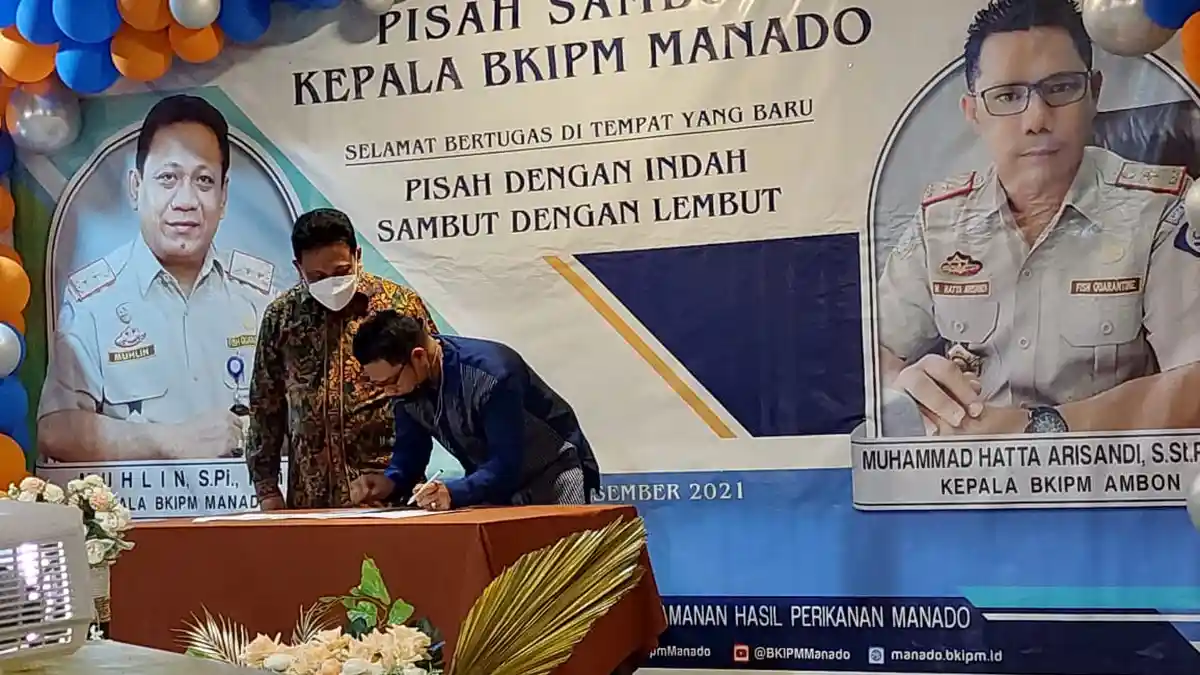 Gantikan Hatta Arsandi, Muhlin Kini Jabat Kepala BKIPM Manado