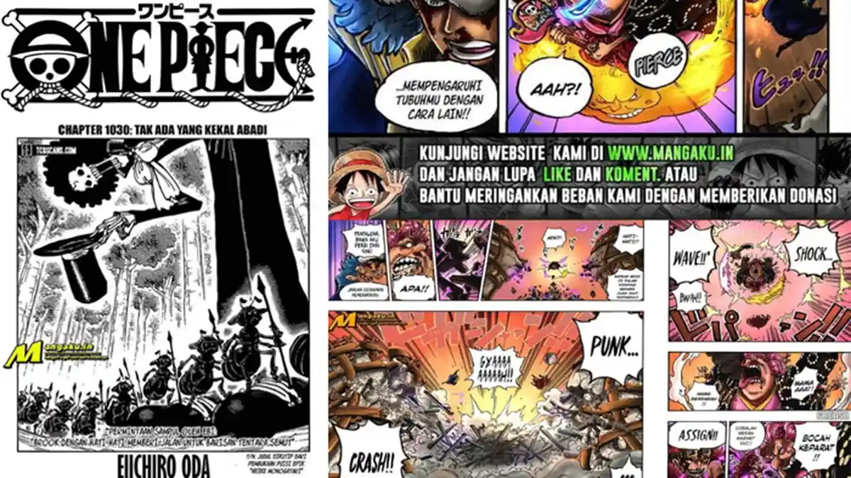 LENGKAP Baca Manga One Piece 1030 'Tak Ada yang Kekal Abadi', Big Mom Ditimpa Besi di Onigashima