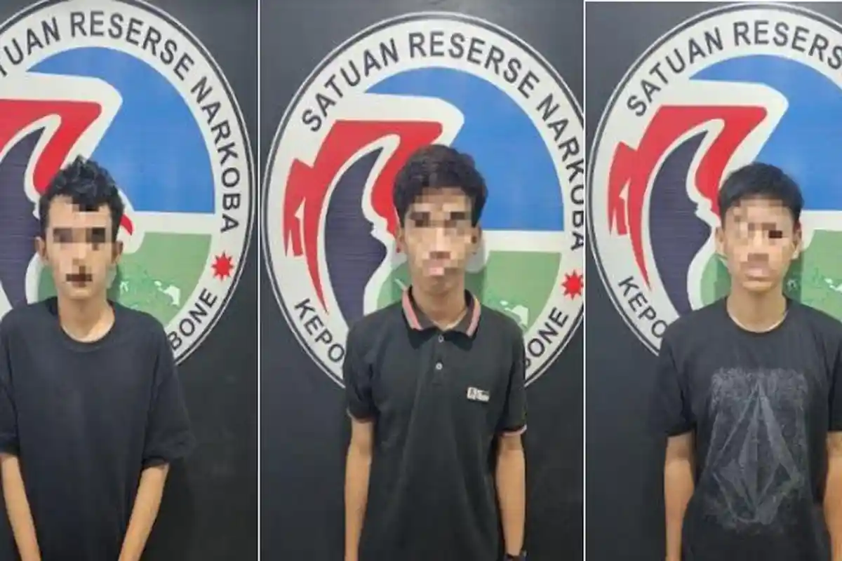 BREAKING NEWS: Polisi Tangkap 3 Terduga Pemakai Narkoba di Bone, 2 Pelajar SMA