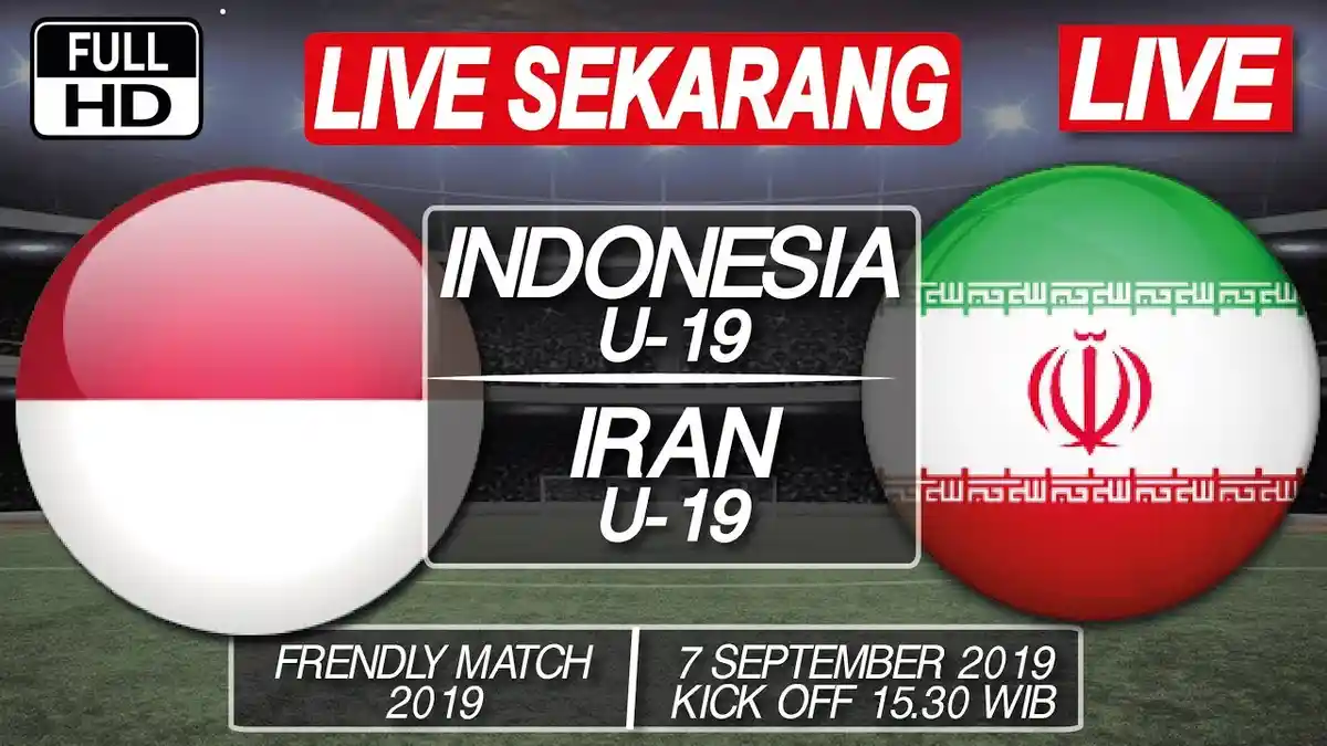 SEDANG BERLANGSUNG LINK LIVE STREAMING RCTI, TV Online Timnas Indonesia U19 vs Iran, Nonton Sekarang