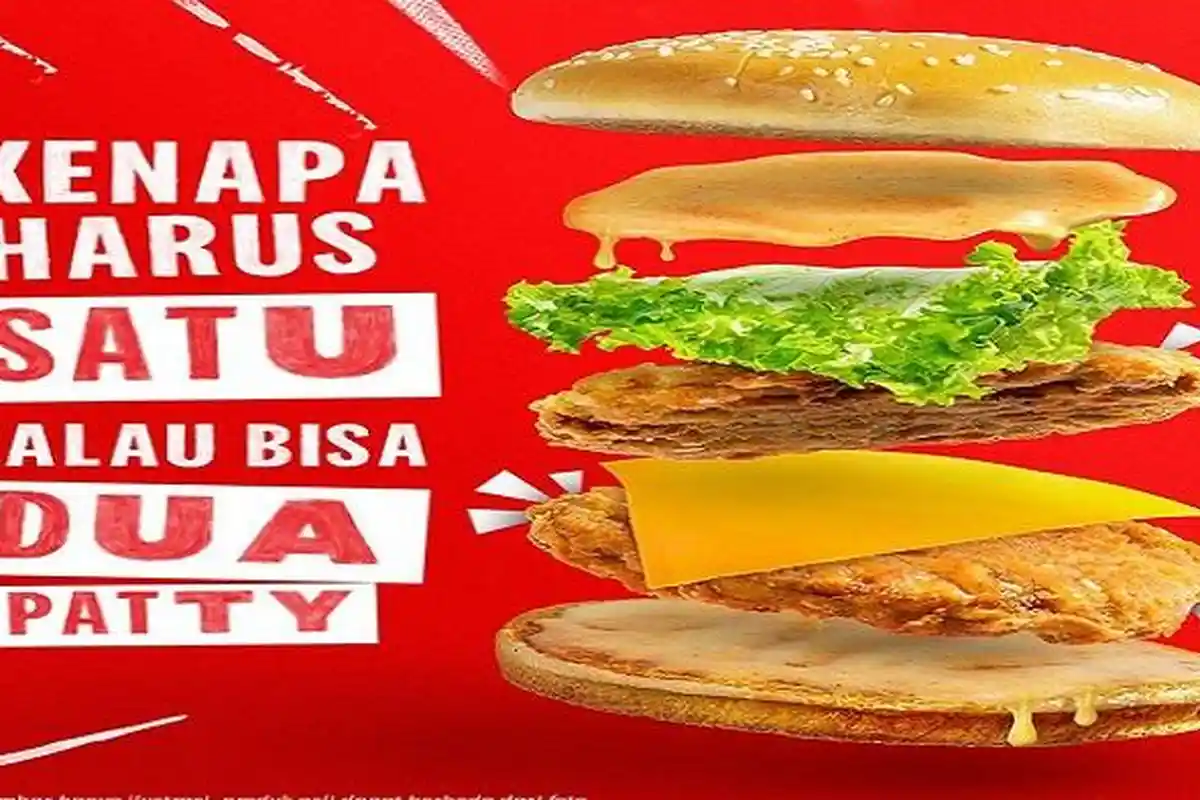 Promo KFC Original Burger di Akhir Juli 2022, Dobel Pattynya Dijamin Puas