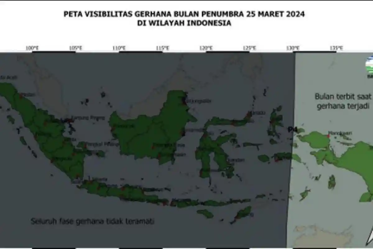 Jadwal Gerhana Bulan Hari Ini 25 Maret 2024, Ini Wilayah Indonesia yang Bisa Melihat