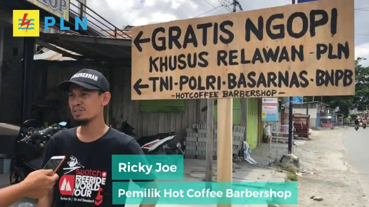 Kopi Gratis Untuk Para Pejuang Kelistrikan Sulteng