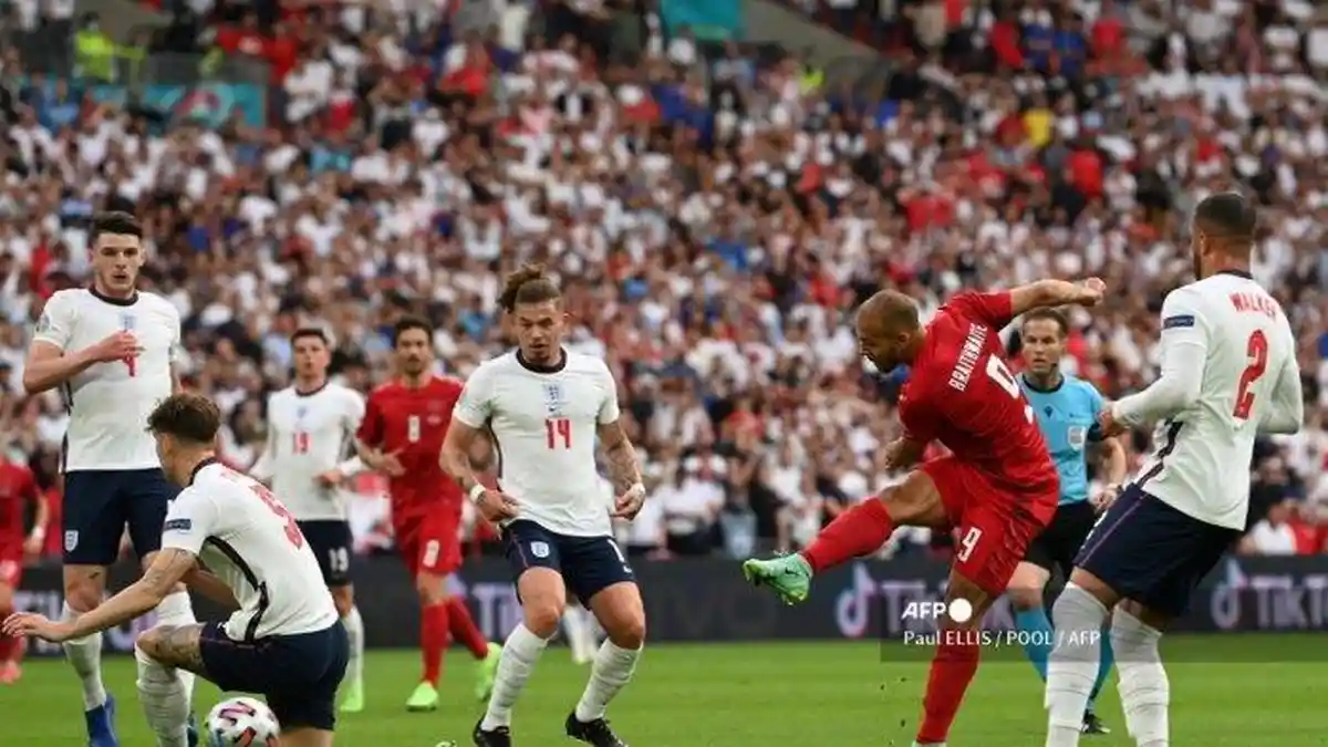 Ini 5 Fakta Duel Inggris vs Denmark, Kane Cetak Rekor dan Tiga Singa ke Final Euro Pertama Kalinya