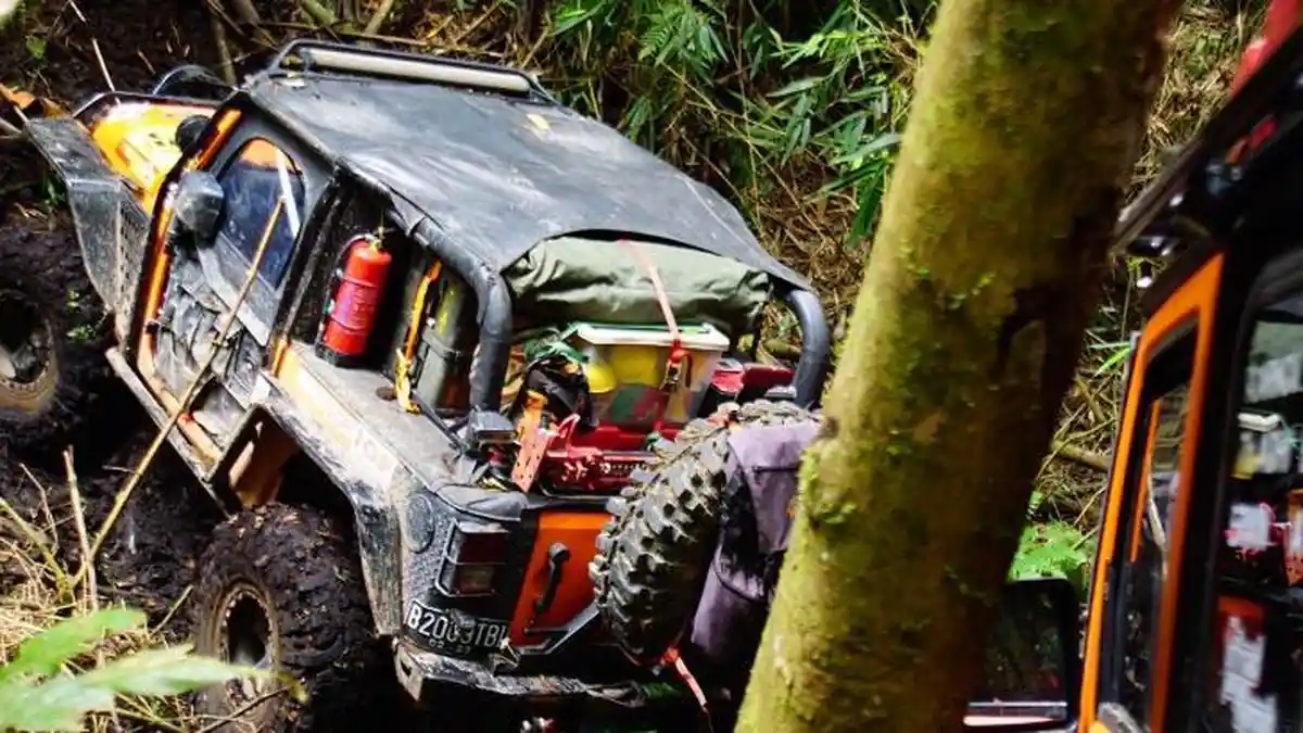 Peserta Offroad IOX 2019 Hanya Tiga Tim yang Berhasil Keluar dari Track Siosar