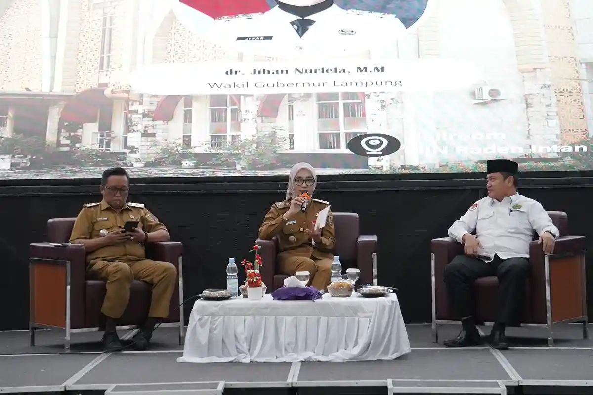 Wagub Lampung Jihan Ajak Mahasiswa UIN RIL Kembangkan Pariwisata Lampung Lewat Konten Dakwah 