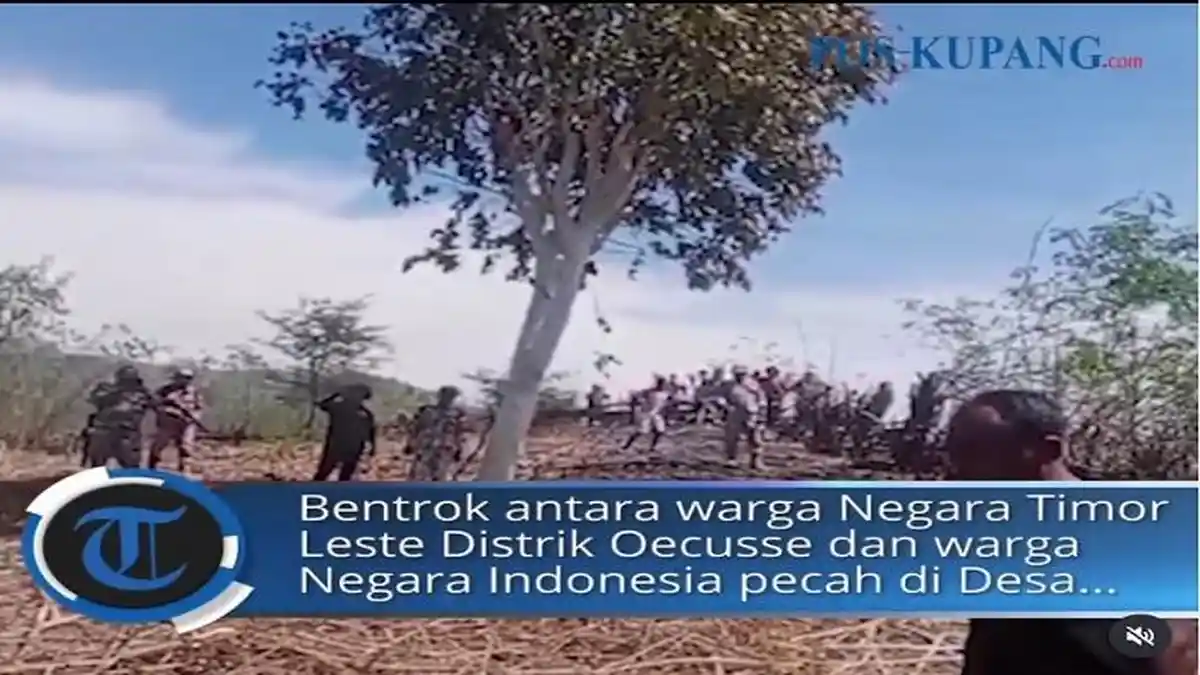 Viral NTT,WNI di TTU dan Warga Negara Timor Leste Diduga Saling Serang Batu