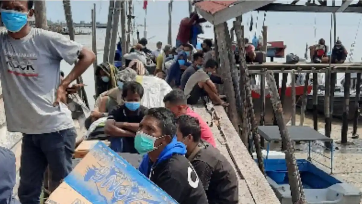 Tim Poldasu Amankan 72 TKI Ilegal Asal Malaysia di Asahan, 12 Warga Aceh   