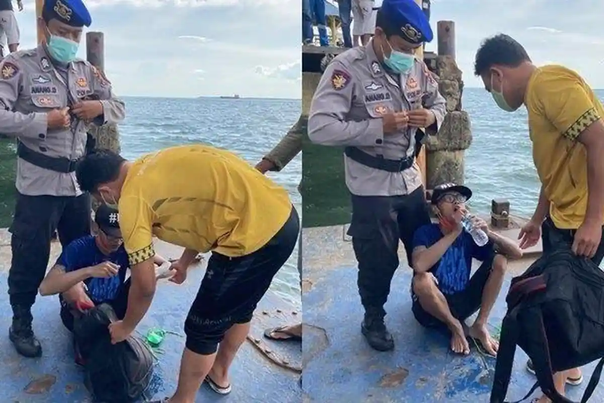 Viral Anaknya Pulang Dari Balikpapan ke Malang Berenang Pakai Galon, Ayah Khawatir Tapi Tertawa