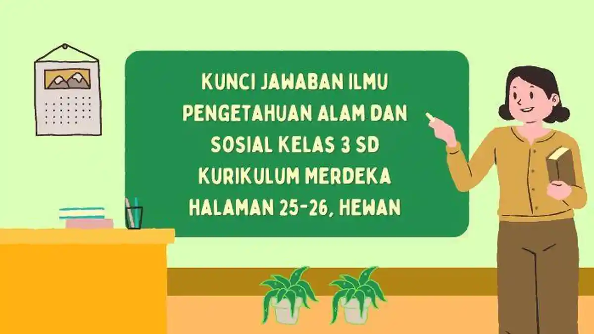 Kunci Jawaban Ilmu Pengetahuan Alam dan Sosial Kelas 3 SD Kurikulum Merdeka Halaman 25-26, Hewan