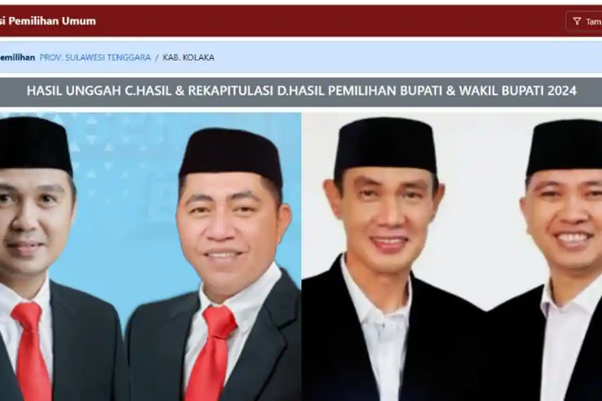 Hasil Pilkada Kolaka 2024: Amri-Husmaluddin Unggul 10 Kecamatan dari Jayadin-Deni, Real Count KPU