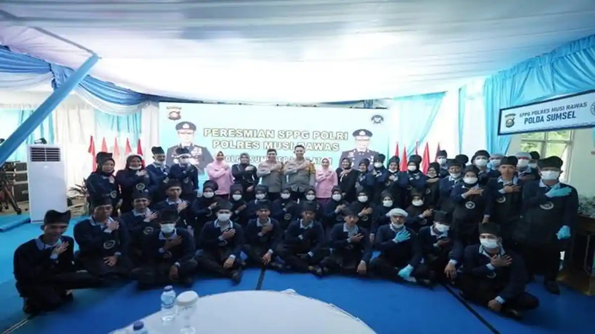 Polda Sumsel Resmikan 16 SPPG Baru, Total 19 Unit SPPG Beroperasi 