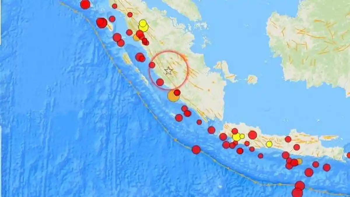 Informasi Gempa Bumi Terkini dengan Magnitudo 2.6 mengguncang wilayah Sumatra, Indonesia