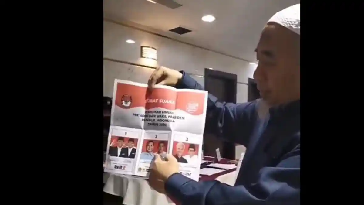 Viral Video Surat Suara Tercoblos Prabowo-Gibran di Arab Saudi, Bawaslu: Agak Aneh