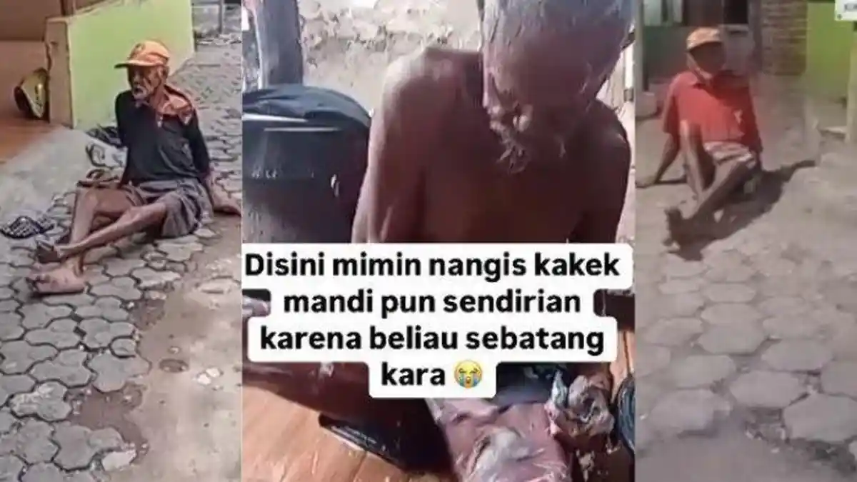 Kisah Pilu Kakek Sebatang Kara Mengesot demi Cari Makan, Sering ...