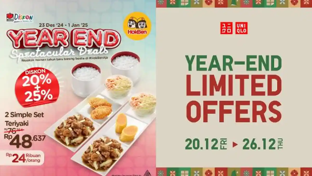 Deretan Promo Akhir Tahun 2024, Ada Hokben hingga Uniqlo