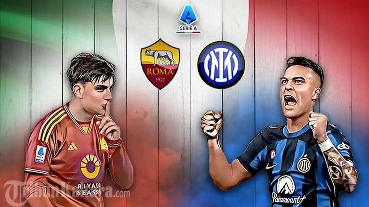 Live Streaming AS Roma vs Inter Milan, Lautaro Martinez Mandul di Olimpico, Dybala Gacoan Bahaya