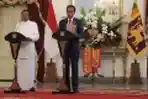 Jokowi Terima Presiden Sri Lanka di Istana Merdeka