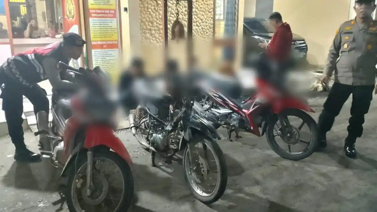 Patroli Dalam Rangka Pelantikan Presiden, Polisi Amankan Sejumlah Remaja di Simalungun