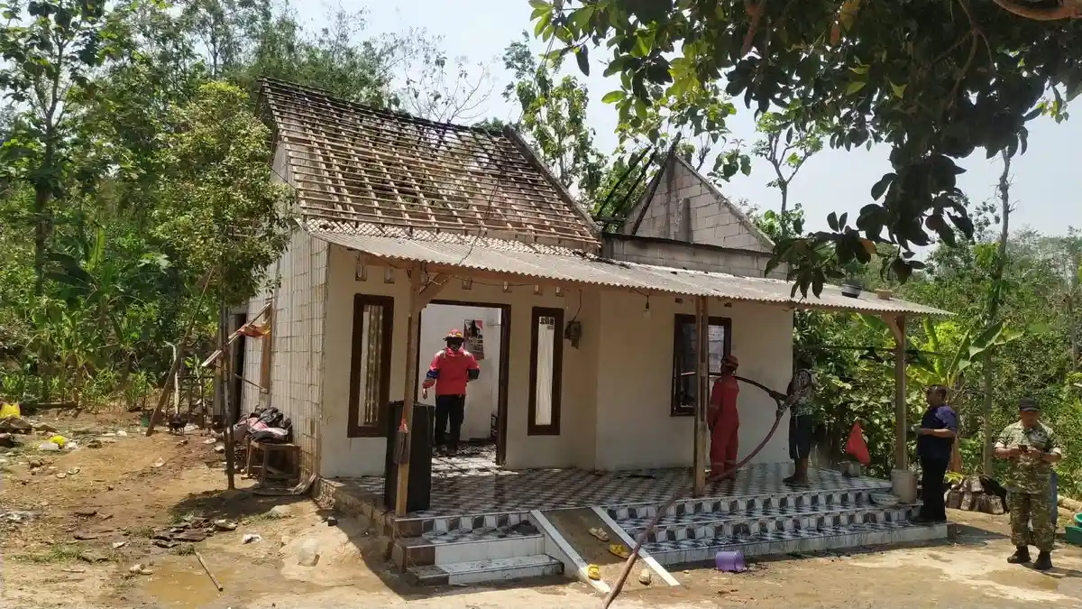 Kebakaran Rumah di Kecamatan Bareng Jombang, Kerugian Ditaksir Mencapai Rp 100 Juta