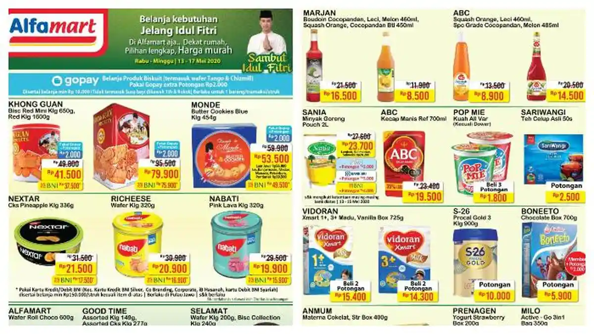 Promo Alfamart Jelang Idul Fitri, Periode Mei 2020, Ada Potongan Harga untuk Aneka Biskuit