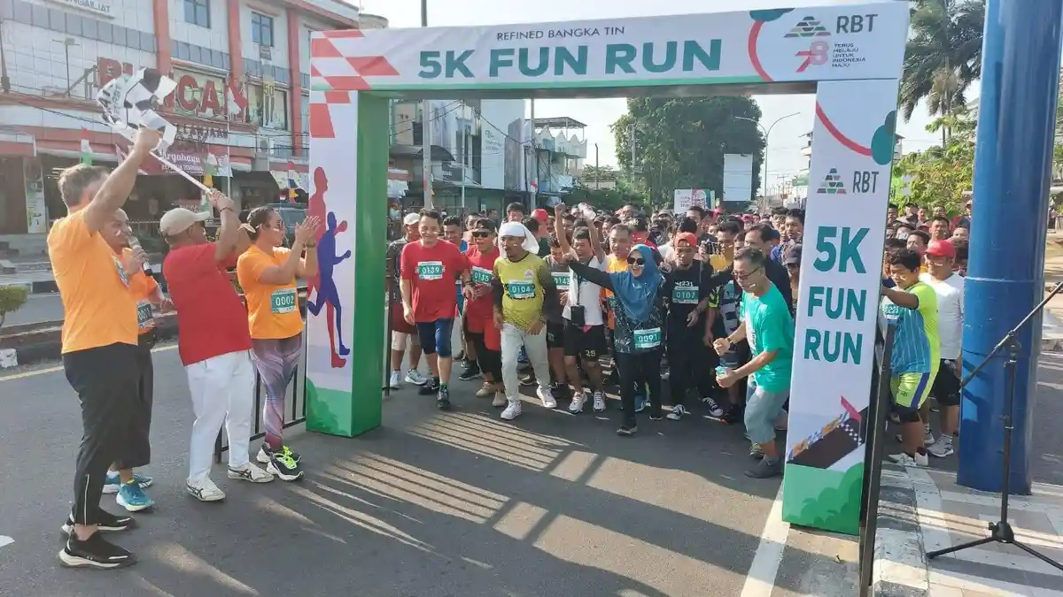 Meriahkan HUT ke 78 RI, PT RBT Gelar Refined Bangka Tin 5K Fun Run ...