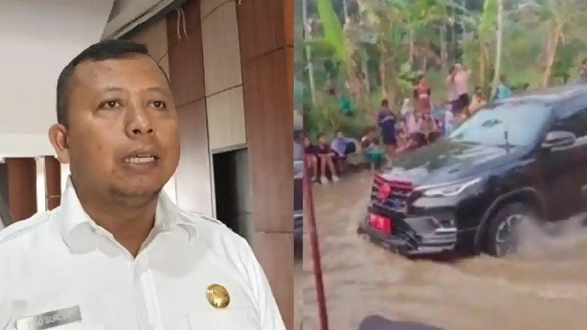 Penjelasan PUPR Bengkulu Soal Viral Mobil Rombongan Pejabat Terobos Jalan Rusak yang Didemo Warga