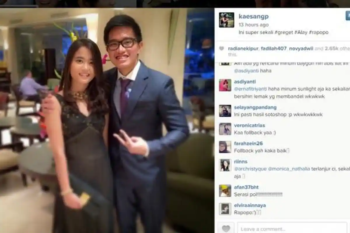 Pasang Muka Seperti ini, Putra Bungsu Jokowi Dibilang Mirip Tukul Arwana