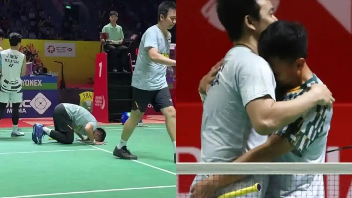 Tangis Mohammad Ahsan/Hendra Setiawan Pecah Usai Mainkan Pertandingan Terakhir, Sujud Syukur