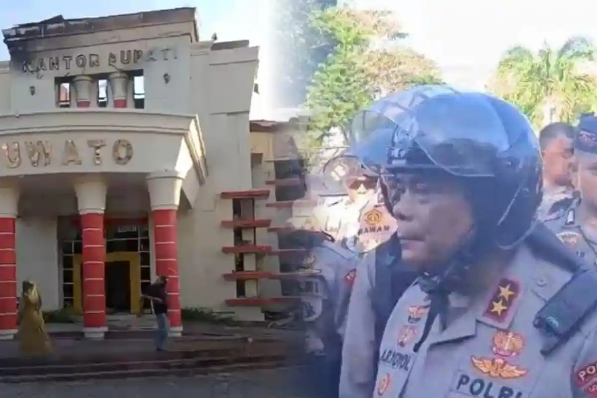Polisi Gorontalo Buru Biang Kerok Kebakaran Kantor Bupati Pohuwato