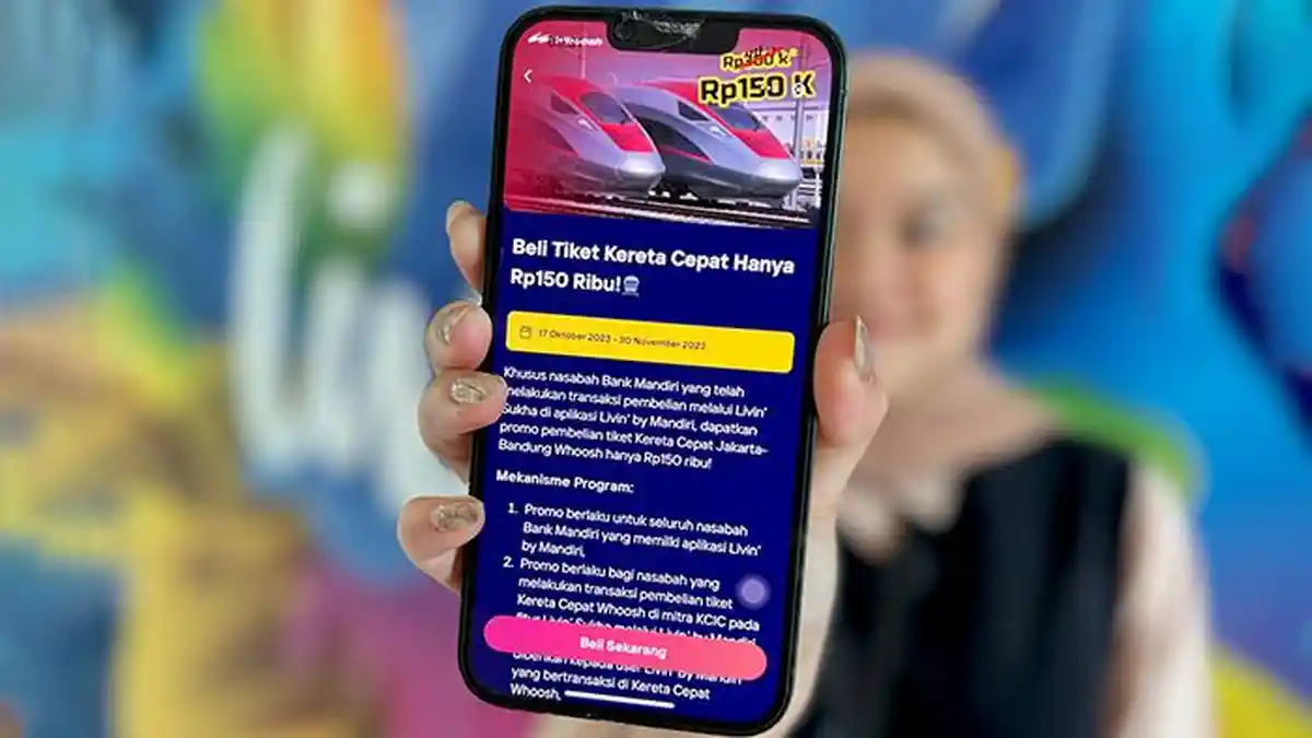 Beli Tiket Whoosh Gampang Banget di Livin' by Mandiri