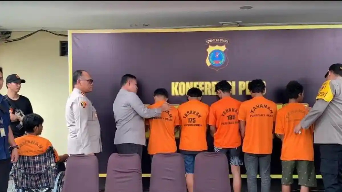 Para Pelaku Penyerangan di Selambo Deli Serdang Ternyata di Bawah Pengaruh Narkoba