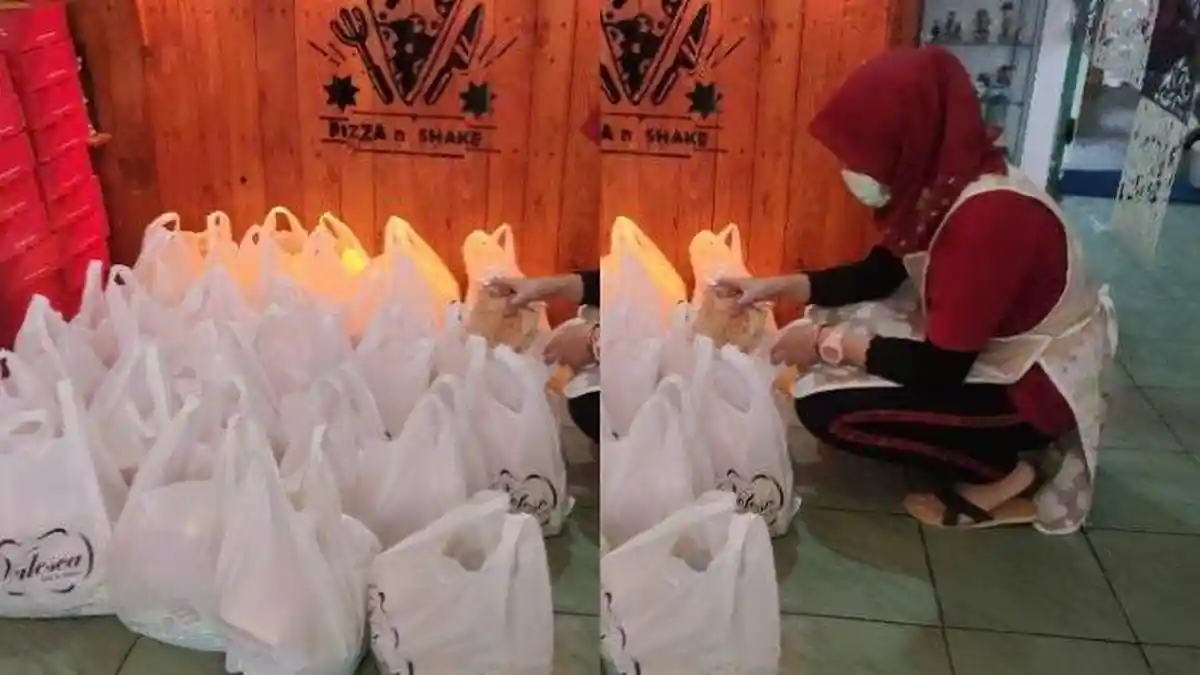 Suami Positif Covid-19, Hati Diah Tergerak Bantu Pasien Isoman, Bagikan 30 Bungkus Roti Tiap Hari