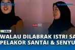 VIDEO - Viral! Diduga Pelakor Tetap Senyum Santai Saat Dilabrak Istri Sah dan Keluarga