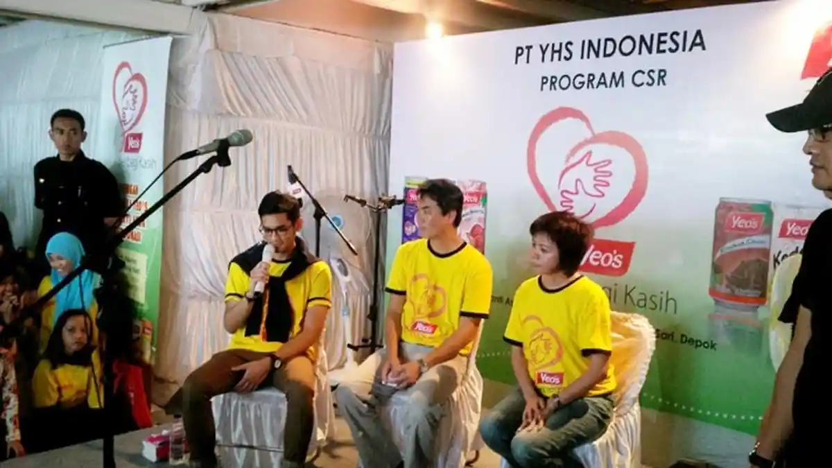 Yeo's Gandeng Afgan di Program Berbagi Kasih Bersama Anak Panti Asuhan