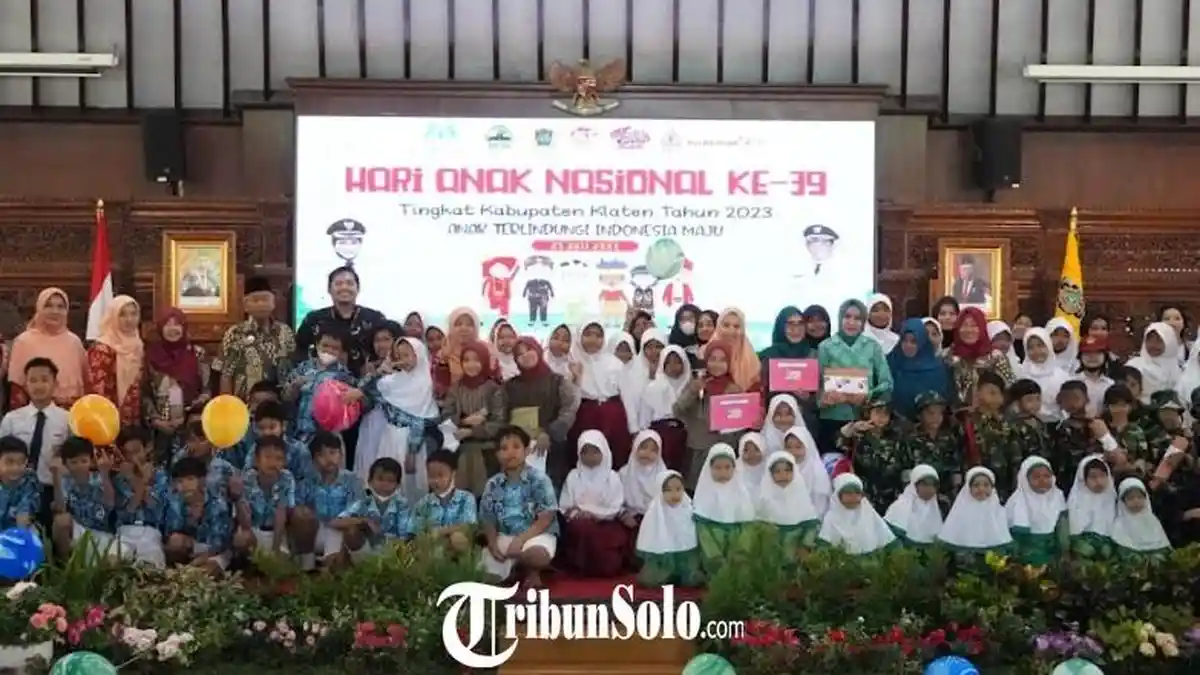 Peringatan Hari Anak Nasional di Klaten, Wabup Yoga Ajak Semua Elemen Pastikan Perlindungan Anak